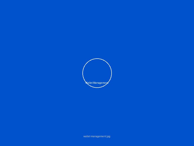 钱包管理示意